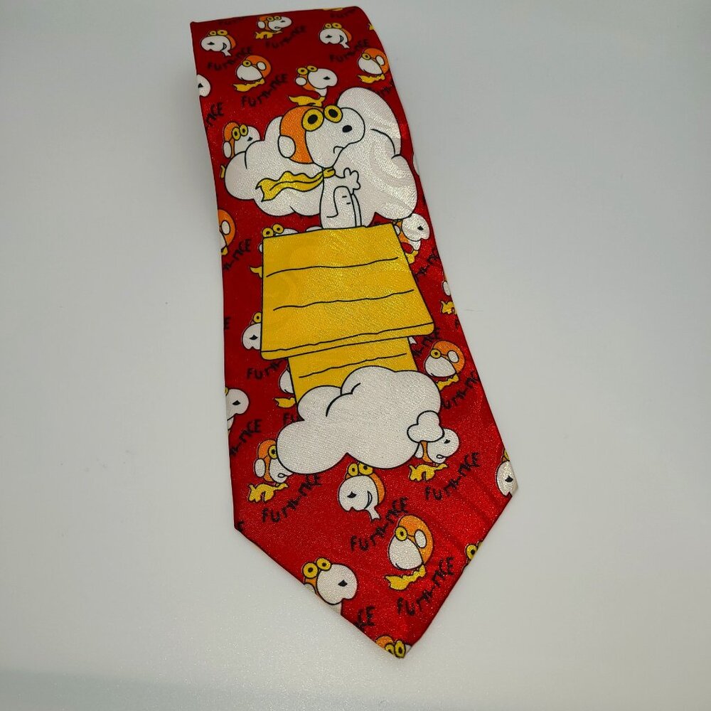 Gold City 100% Silk Snoopy Flying Ace Necktie